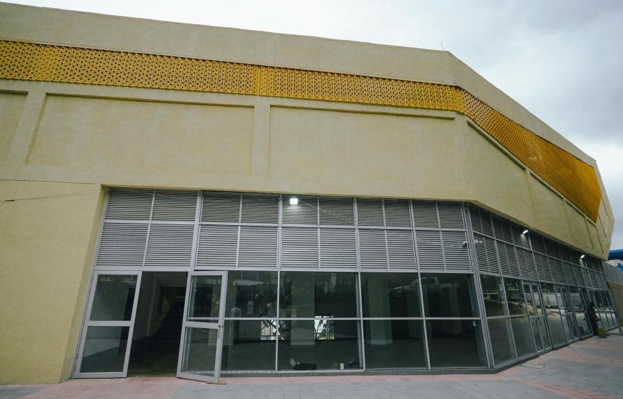 Fachada del coliseo menor de Ibagué