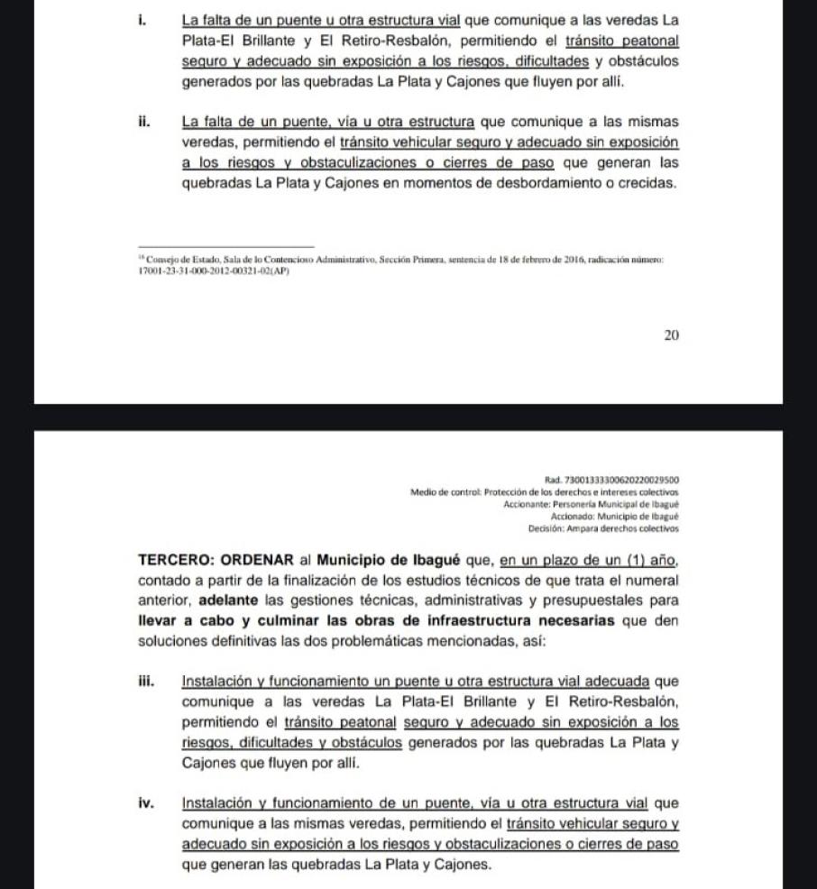 Sentencia Juzgado Sexto