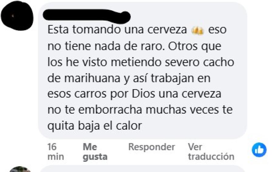 Comentario taxista