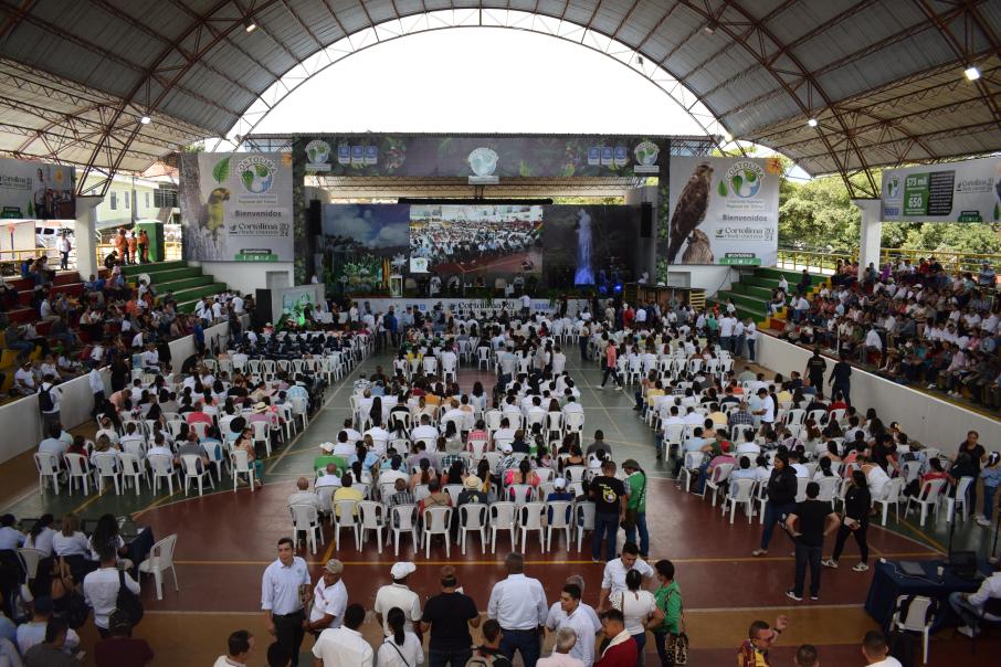 Directora de Cortolima, Olga Lucía Alfonso en audiencia pública de rendición de cuentas en Chaparral