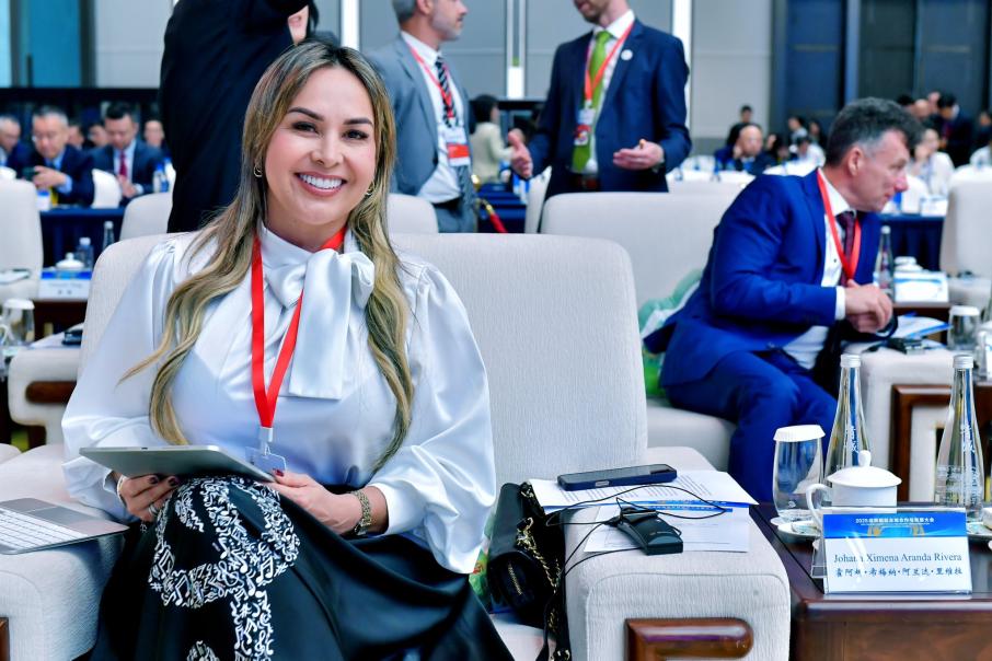 La alcaldesa de Ibagué, Johana Aranda en la Conferencia Internacional de Cooperación y Desarrollo de las Ciudades de la Amistad en China