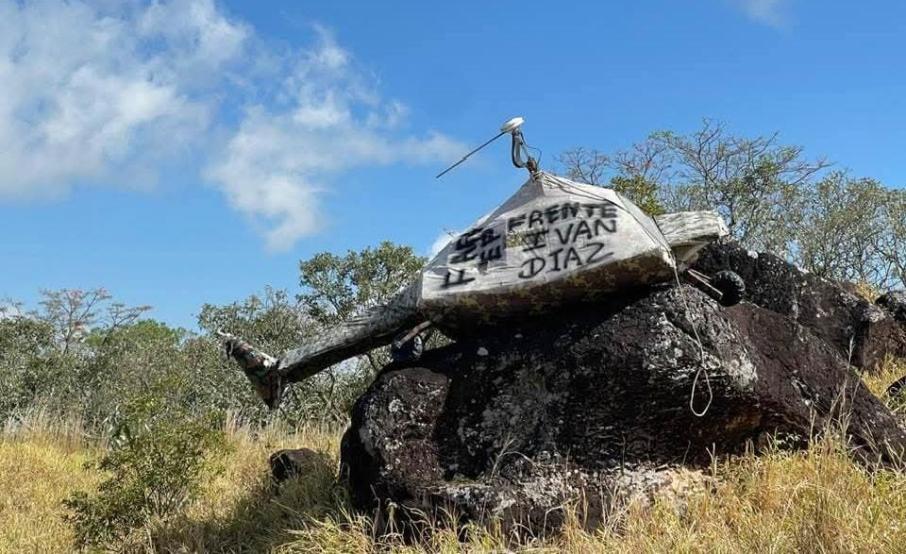 Helicóptero pintado