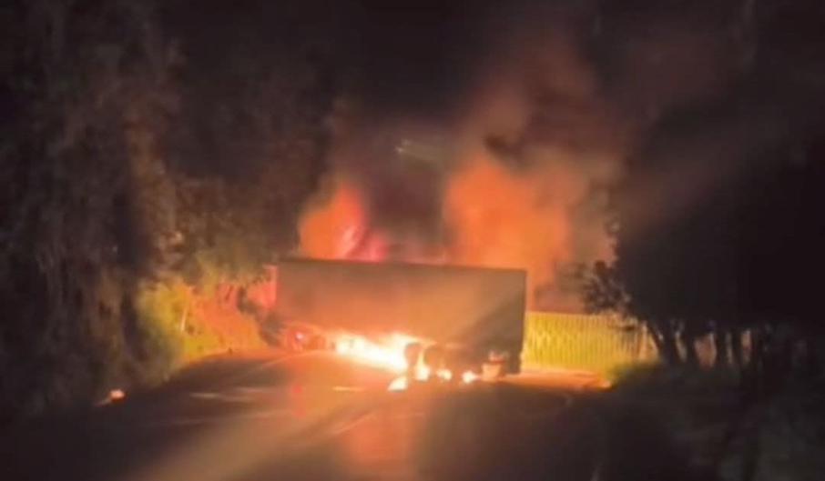 Incendio Tractocamiones