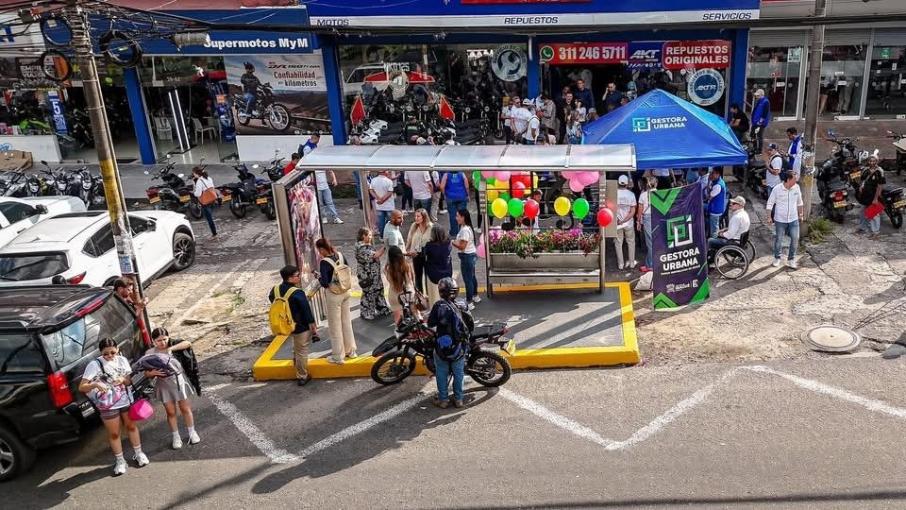 Así quedó el paradero en la carrera Quinta entre calles 39 y 40 de Ibagué.