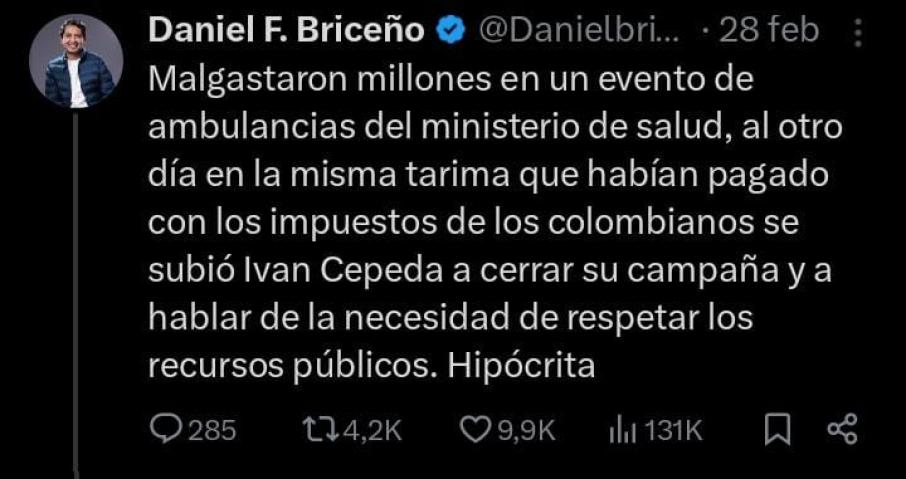 Twitter Daniel Briceño