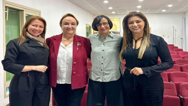 Adriana Magali Matiz con ministra de ambiente y Olga B 2024