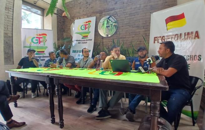 Promotores del paro de transportadores