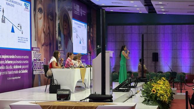 Audiencia de la Mujer en el centro de convenciones Alfonso López Pumarejo de la Gobernación del Tolima