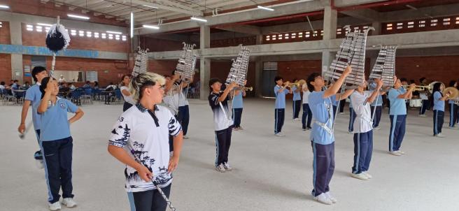 Banda Marcial de la Institución Educativa Francisco de Paula Santander 