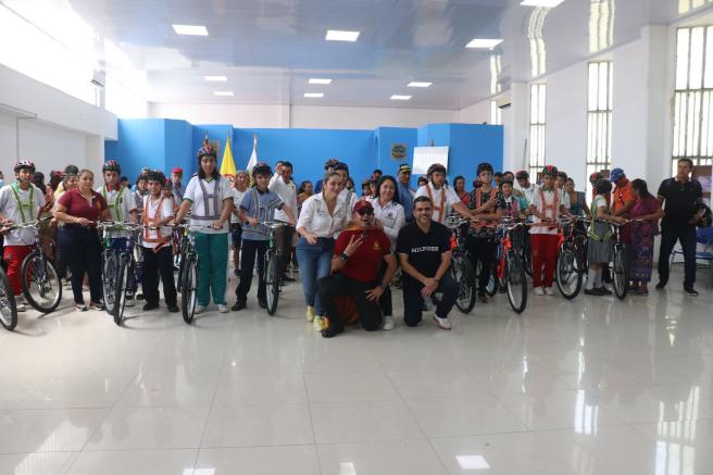 Son 30 estudiantes de El Espinal que recibieron capacitación sobre la cultura vial en Tolima
