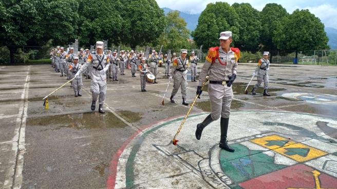Banda marcial del Colegio Fundación Inocencio Chincá