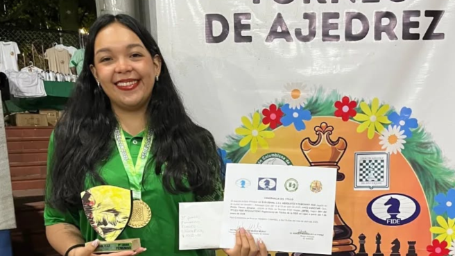 Ajedrecista tolimense Silvana Pinillo
