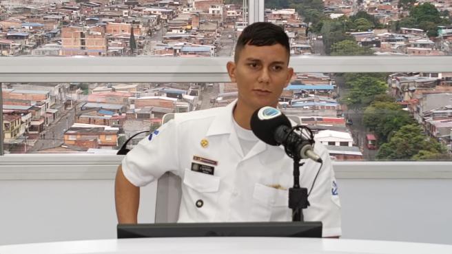 Fabián Gutiérrez, representante de la Armada Nacional en Ibagué