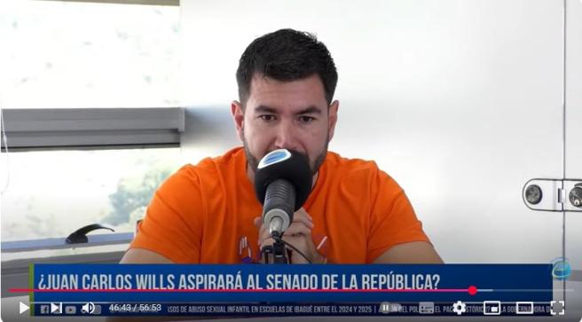 uan Carlos Wills Ospina, tolimense y Representante a la Cámara por Bogotá