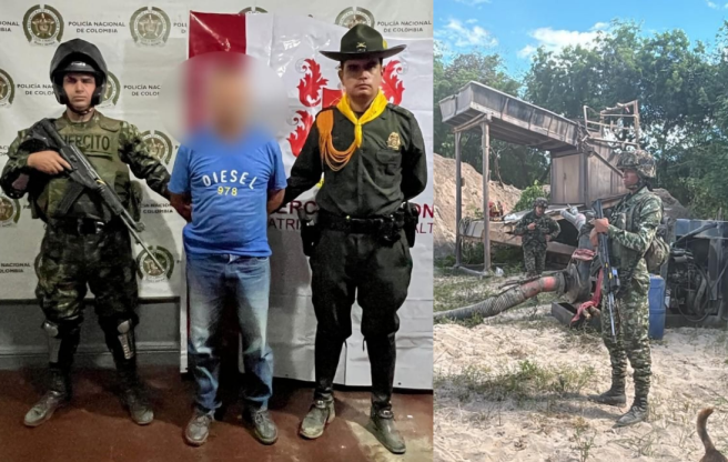 Captura minería ilegal