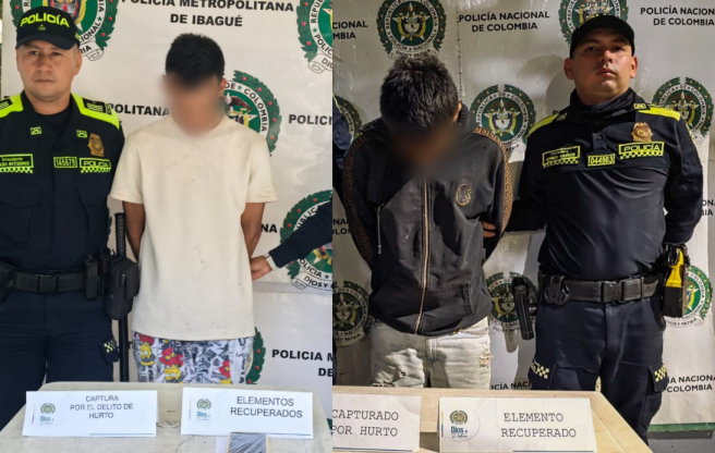 Capturados hurto