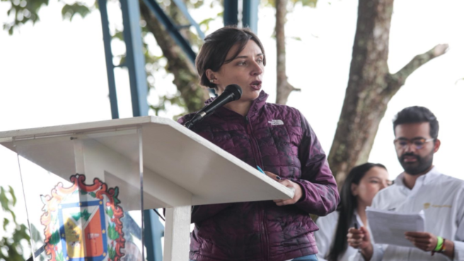 Martha Carvajalino, ministra de Agricultura.