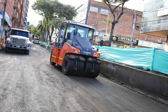 Obras en la malla vial.