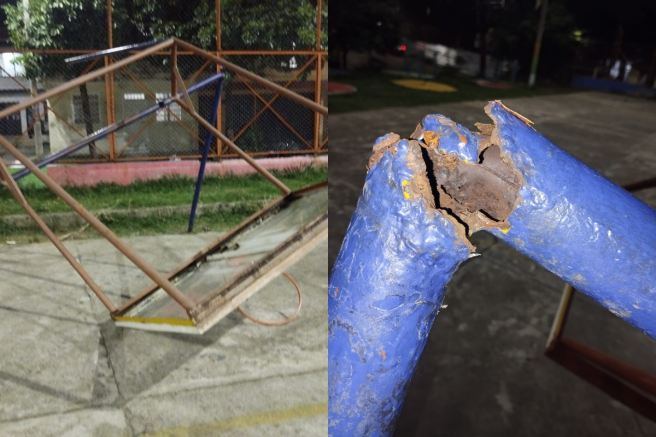 La comunidad indica que el hecho sucedio por falta de mantenimiento.