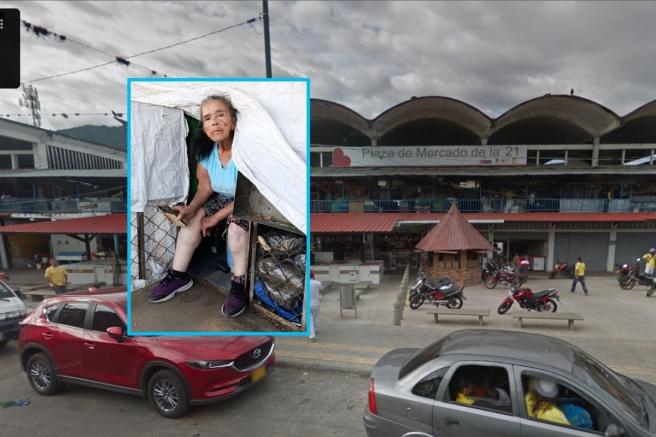 dulta mayor se encadenó en la Plaza de la 21 en medio de un operativo.