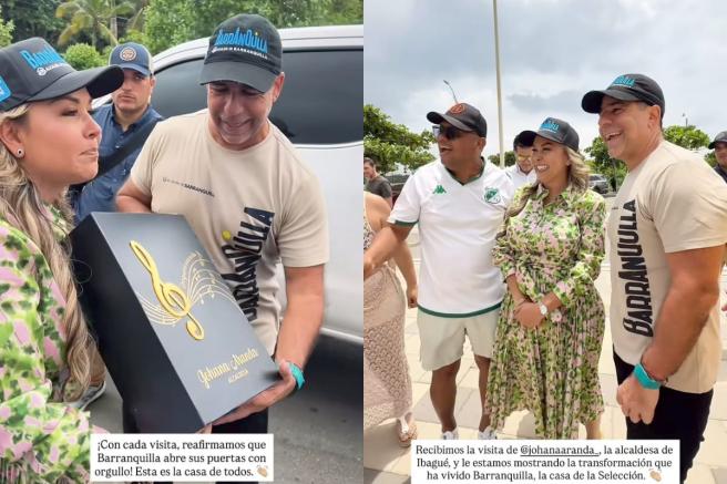 Visita de Johana Aranda a Barranquilla.
