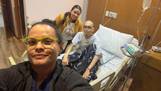 Llegada al centro  hospitalario en México. 