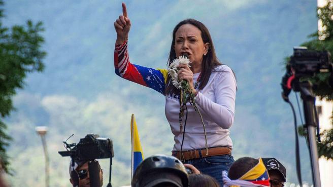 María Corina Machado, líder opositora venezolana ganadora del Permio Nobel de Paz.