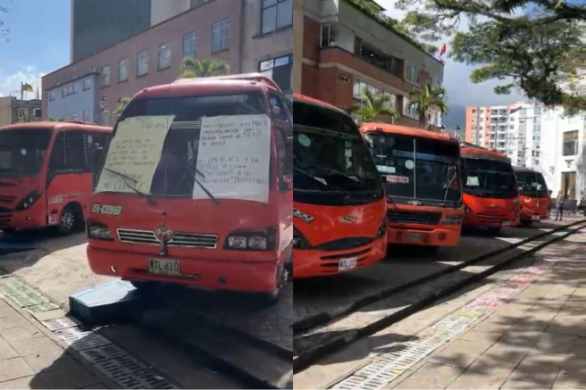Peticiones de los conductores de bus en Ibagué.