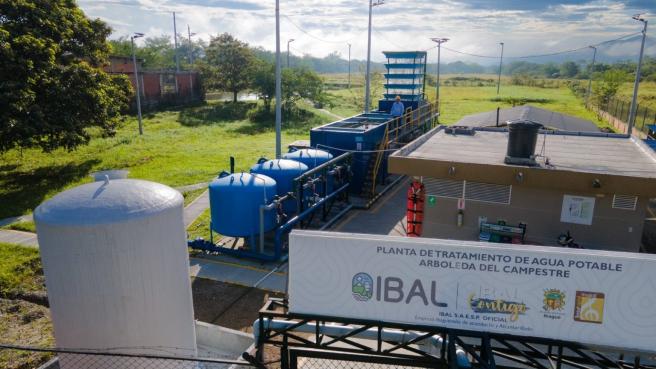 Planta de tratamiento de agua potable. 