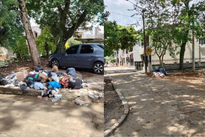Montón de basura en el sector. 