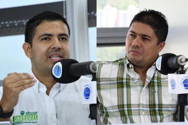 Concejal Andrés Zambrano y César Franco. 