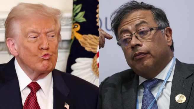 DOnald Trum, presidente de Estados Unidos y Gustavo Petro, presidente de Colombia.