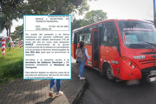 Acción de tutela por el alza de tarifas en Ibagué.