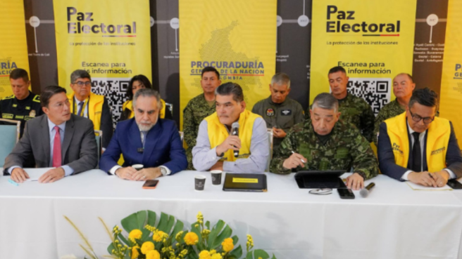 El Plan Democracia "continúa en sesión permanente y la Procuraduría seguirá ejerciendo vigilancia preventiva para contribuir al desarrollo de la jornada electoral,