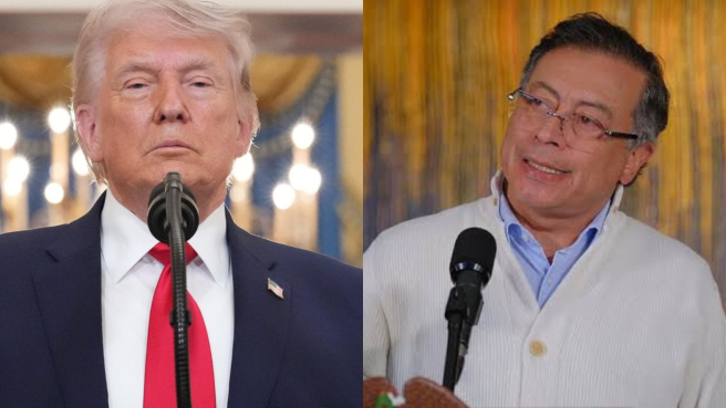 Donald Trump y Gustavo Petro dialogaron estra mañana por teléfono.