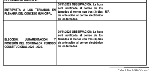 documento oficial del concejo municipal. 