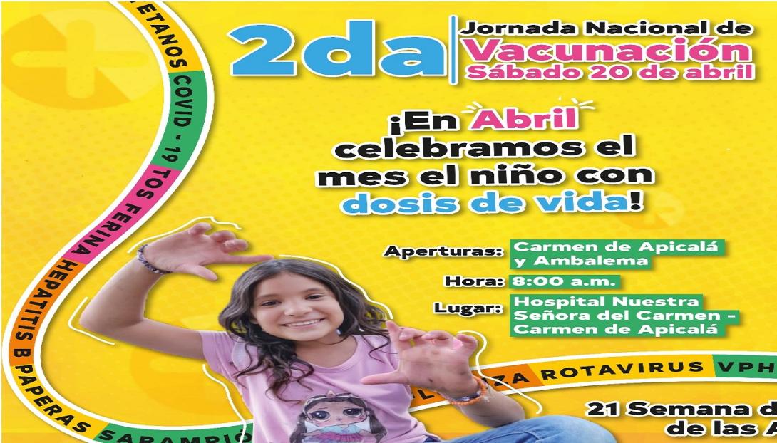 Jornada Nacional de Vacunación 2024 abril