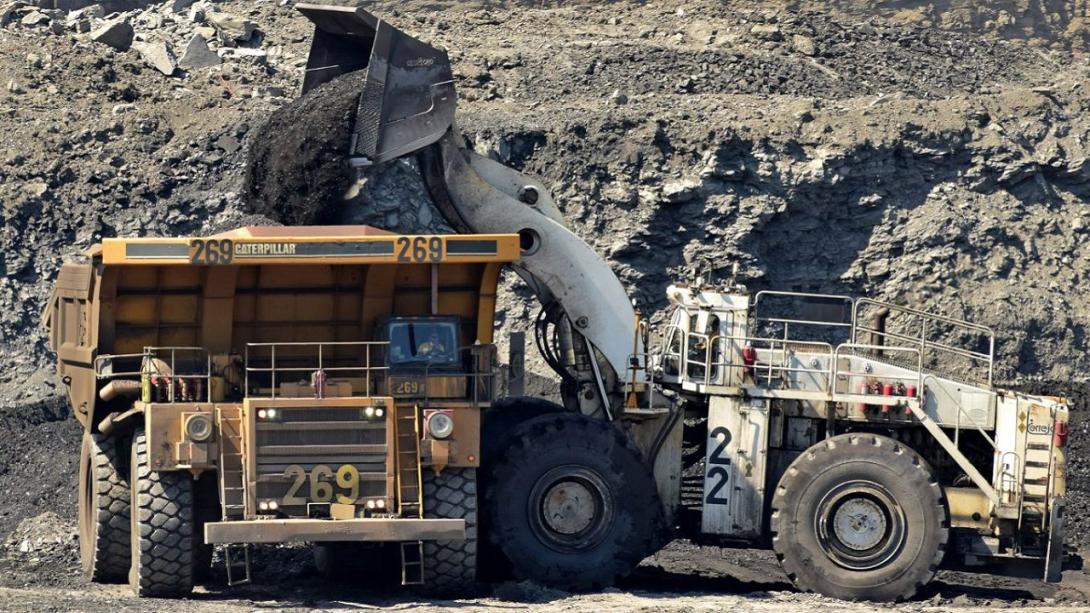 Yacimiento carbonífero de Cerrejón a cielo abierto en La Guajira