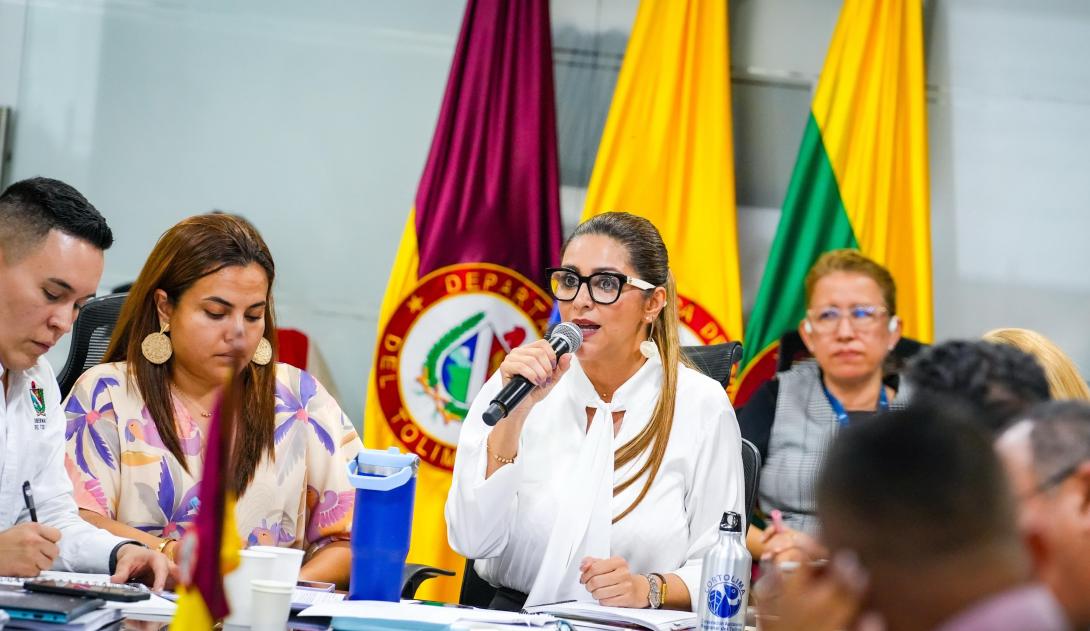 Gobernadora del Tolima, Adriana Magali Matiz en el PMU