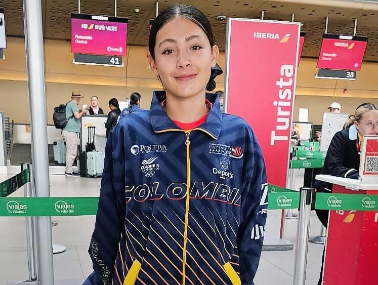 Valentina patinadora tolimense rumba a Italia con la selección Colombia