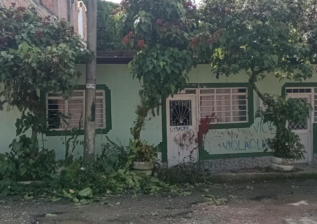 Casa vandalizada