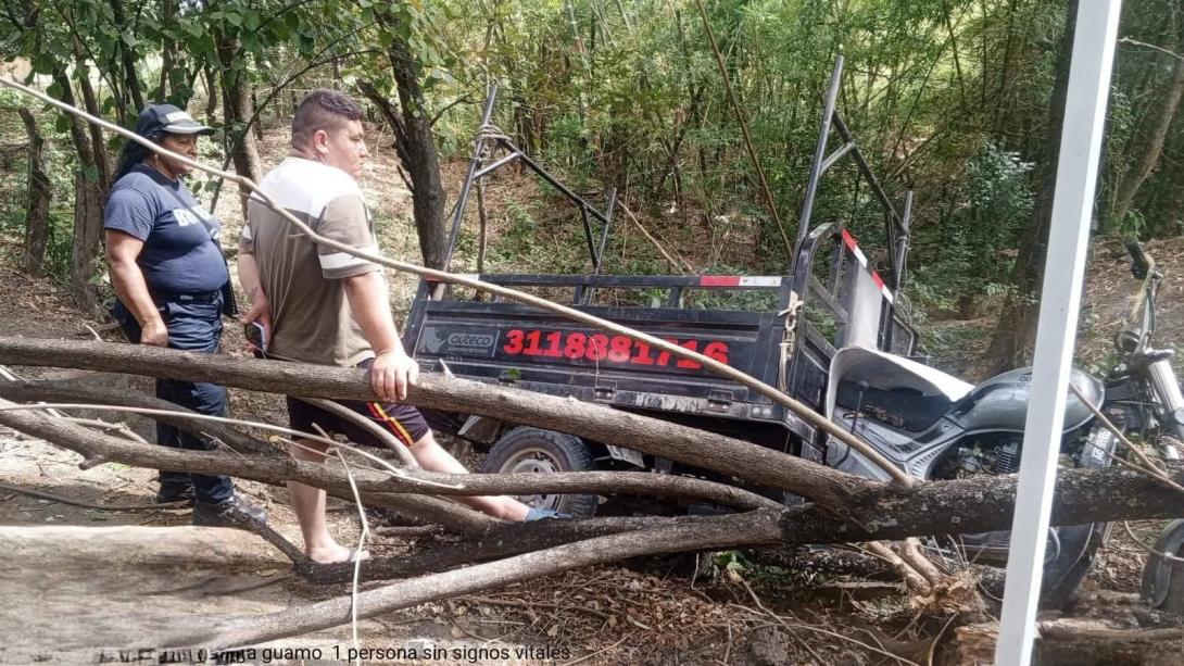Accidente motocarguero