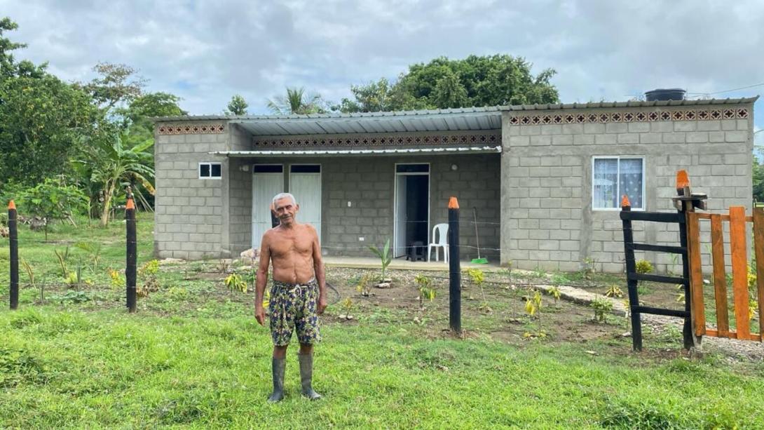 Vivienda rural nueva en el municipio de Necoclí, Antioquia
