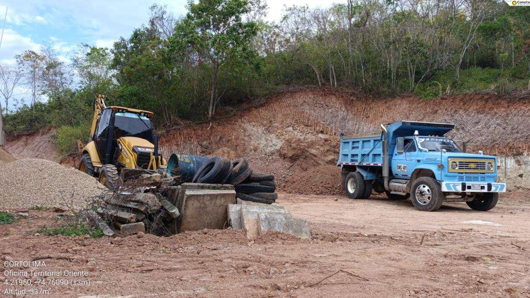 Lugar del operativo y material incautado. 