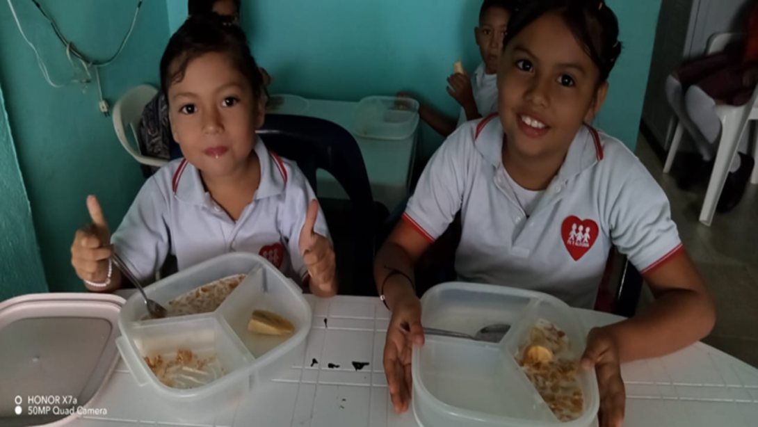 Niños de Ibagué se verán beneficadoscon progranas sociales del Banco de Alimentos.