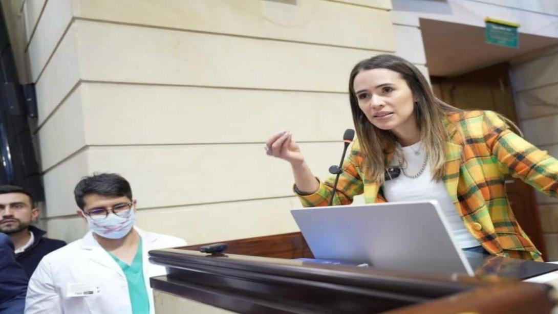 María Fernanda Carrascal, ponente del protecto de Ley Doctora Catalina en la Cámara de Representantes.