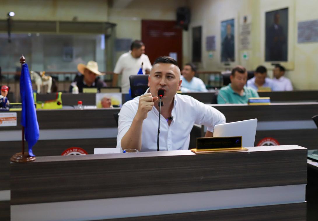 El cabildante fue enfático en su mensaje. 