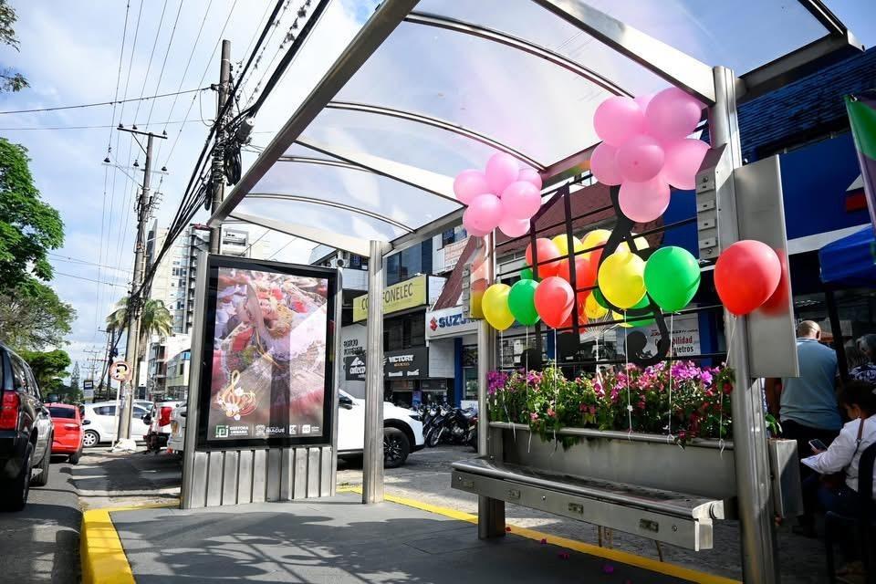 Así quedó el paradero en la carrera Quinta entre calles 39 y 40 de Ibagué.