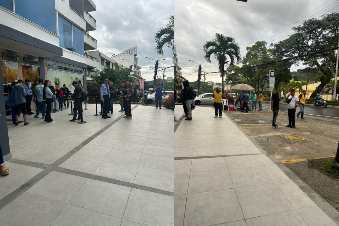 denuncia secretaría de movilidad. 