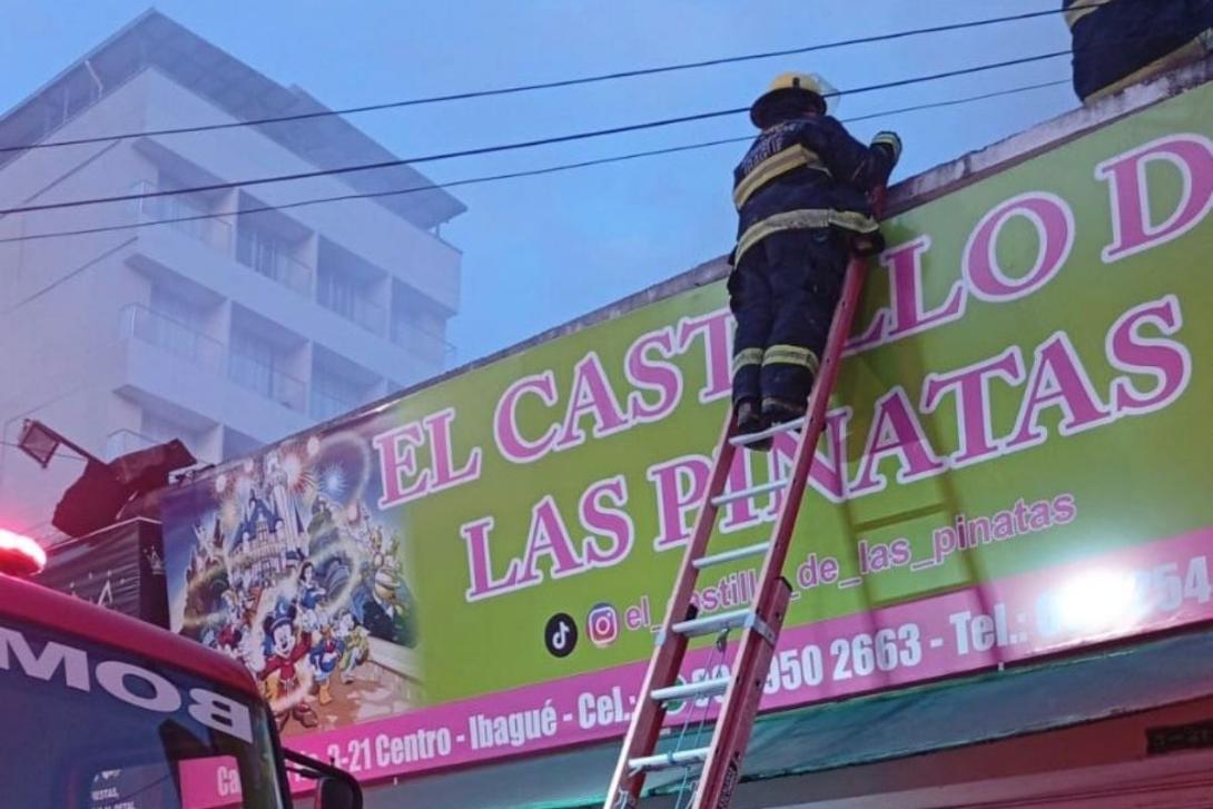 incendio en el centro de Ibagué